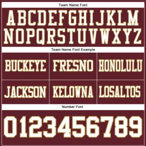 Custom Burgundy White-Old Gold Mesh Authentic Football Jersey