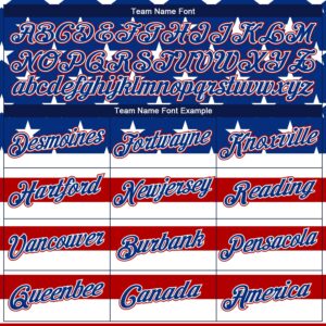 Custom Royal Royal-Red 3D Pattern Design American Flag Authentic Basketball Jersey