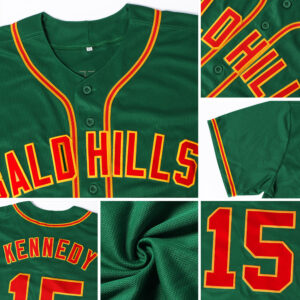 Custom Kelly Green White-Gray Authentic St. Patrick’s Day Baseball Jersey