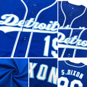 Custom Royal Orange-White Authentic Baseball Jersey